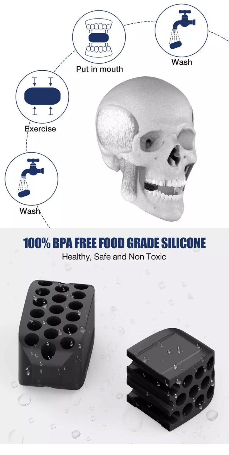 MaxJaw | Exercitador De Mandibola | Fortalece Musculos Faciais